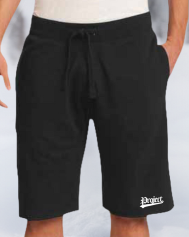 Black Sweat Shorts (Embroidered)